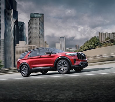 화이트 익스플로러 측면 - 포드 코리아